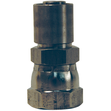Nominal Stainless Steel 1/4 in Female JIC Swivel